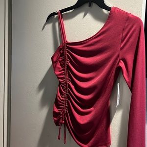 One shoulder Rouched top size small